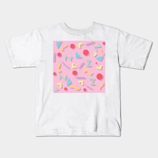 Funky 90 Pattern v1 Kids T-Shirt